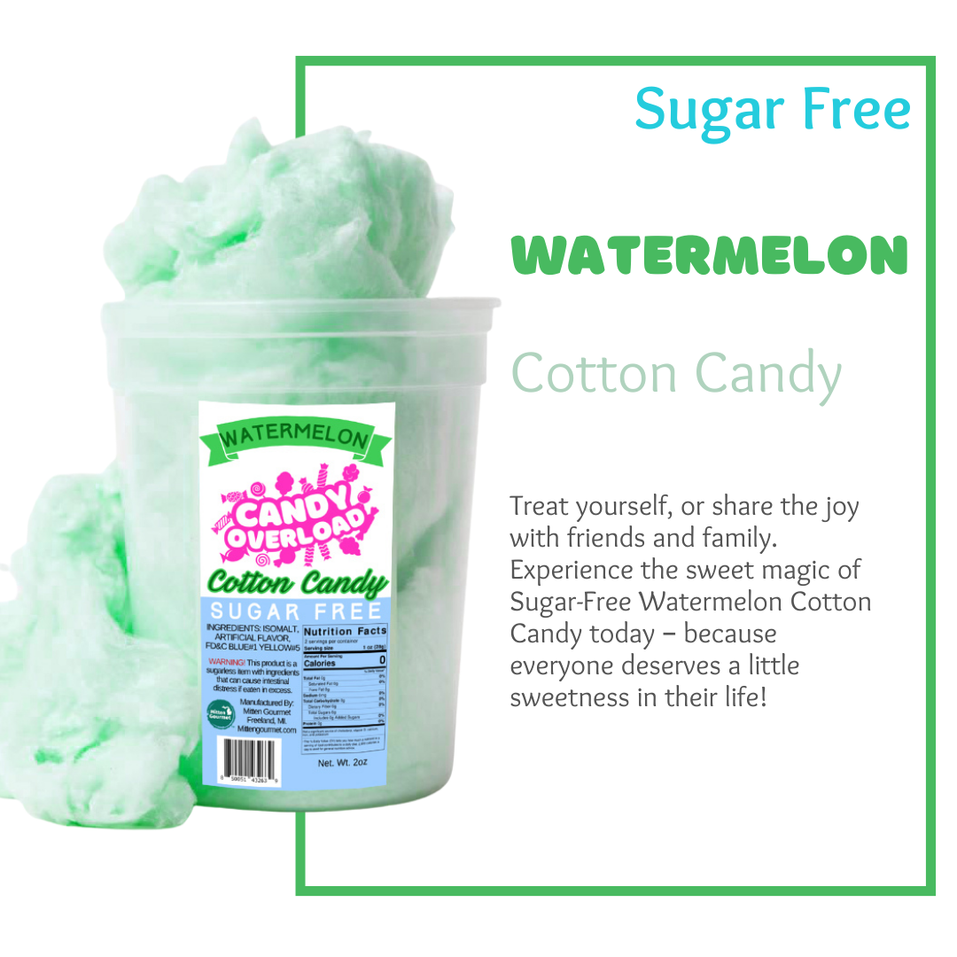 Watermelon, Candy, Cotton Candy, Watermelon Cotton Candy, Sugar Free, Sugar Free Cotton Candy