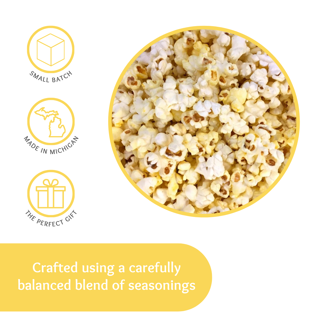 Small Batch Gourmet White Cheddar, Snack, White Cheddar Popcorn, Seasoned Popcorn, White Cheddar Flavored, Popcorn