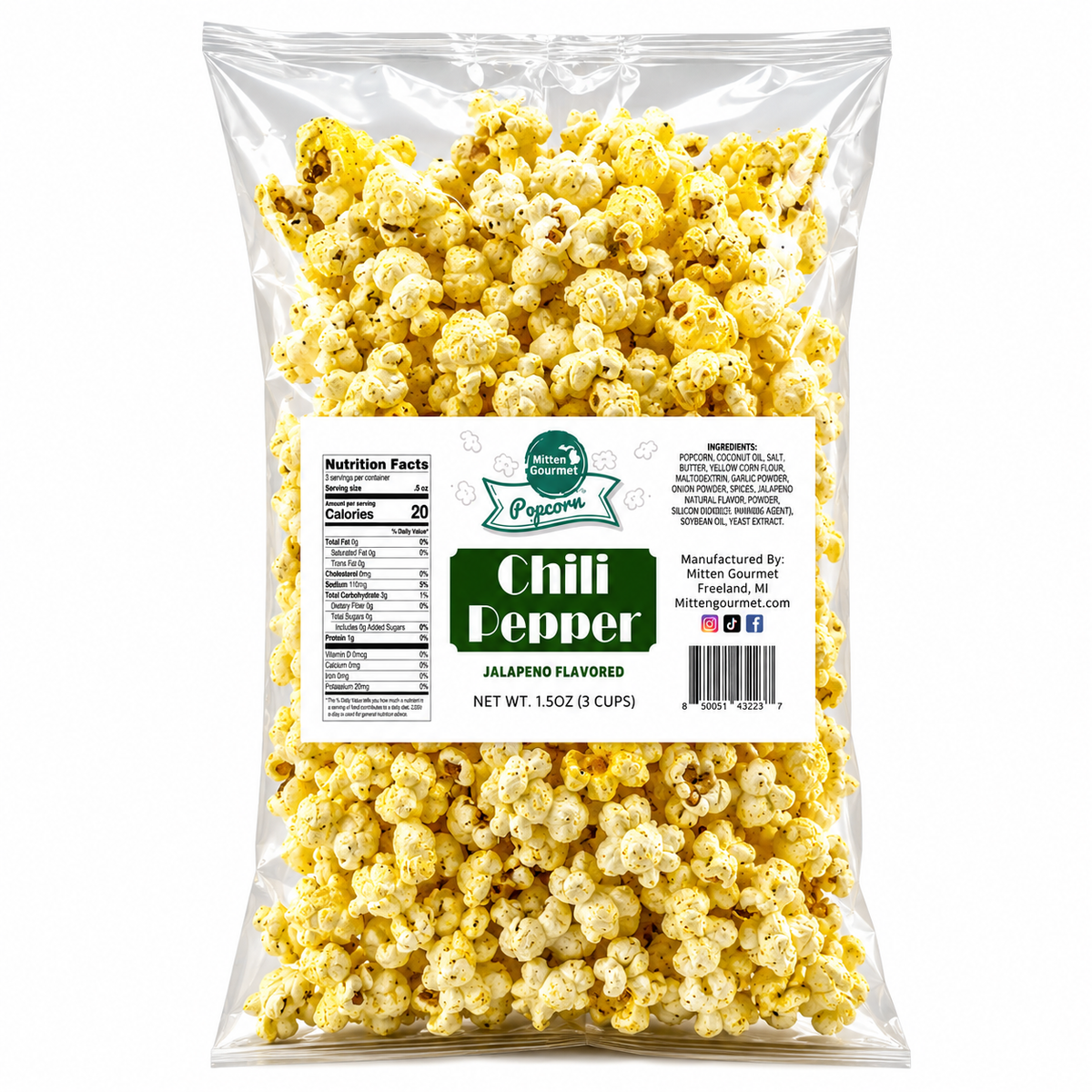 Chili Pepper - Small Batch Gourmet Popcorn