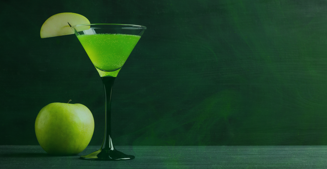 Apple, Green Apple, Simple Syrup, Sugar Free, Cocktail, Recipe, Drink Recipes, Halloween, Spooky Drink