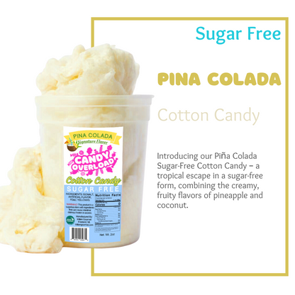 "Pina Colada, Candy, Cotton Candy, Pina Colada Cotton Candy, Sugar Free, Sugar Free Cotton Candy "