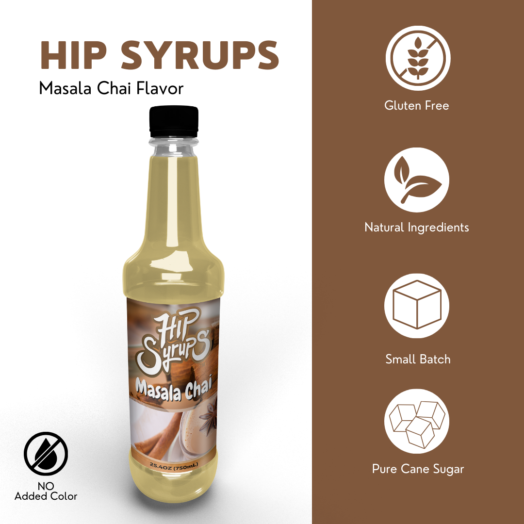 Simple Syrups designed for Masala Chai, Coffee, Hot Cocoa, Tea