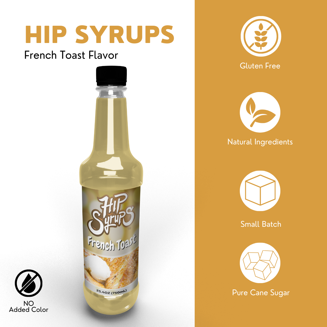 Simple Syrups designed for French Toast, Coffee, Hot Cocoa