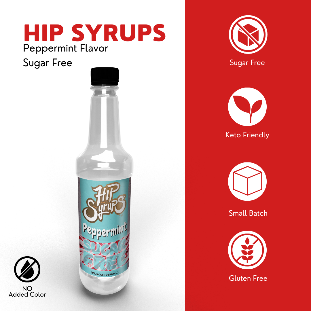 Hip Syrups - Peppermint Sugar Free Simple Syrup