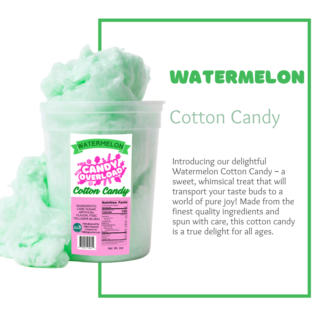 Watermelon, Candy, Cotton Candy, Watermelon Cotton Candy