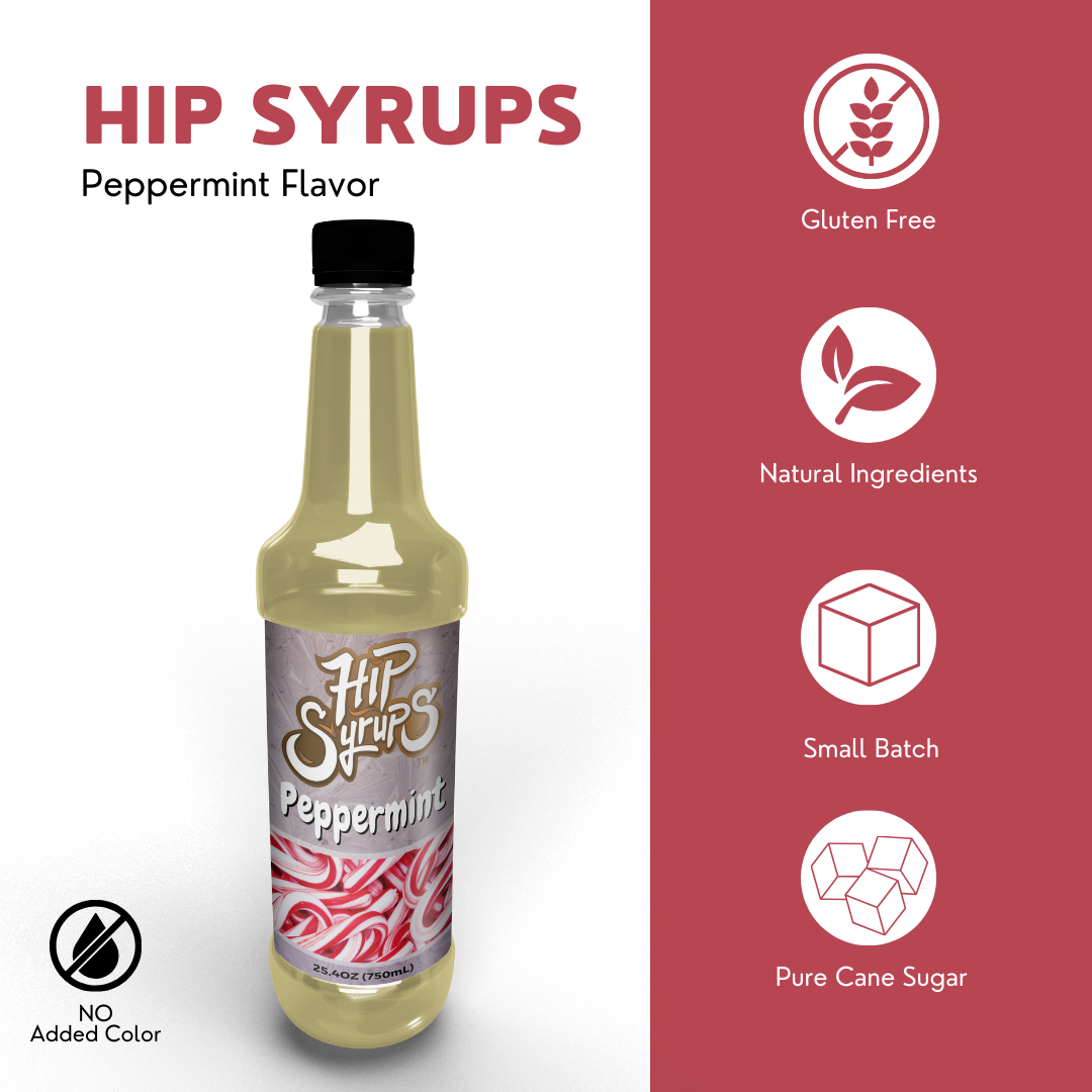 Simple Syrups designed for Peppermint, Coffee, Hot Cocoa, Tea