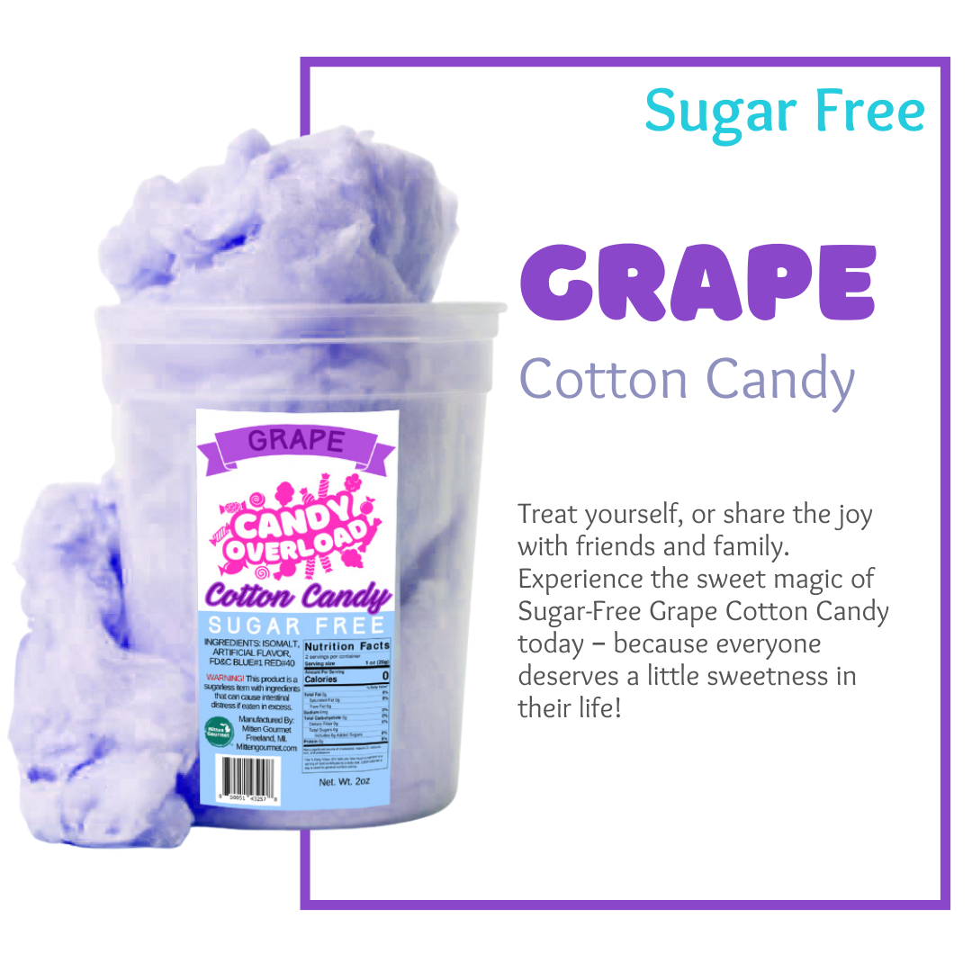 Grape, Candy, Cotton Candy, Grape Cotton Candy, Sugar Free, Sugar Free Cotton Candy