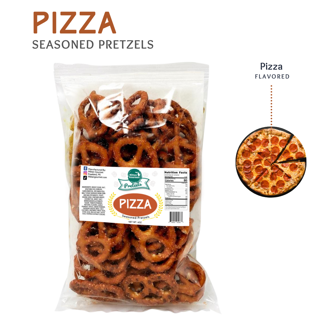 Pizza Flavor, Snack, Seasoned Pretzels, Flavored, Pretzel, Pizza Pretzels