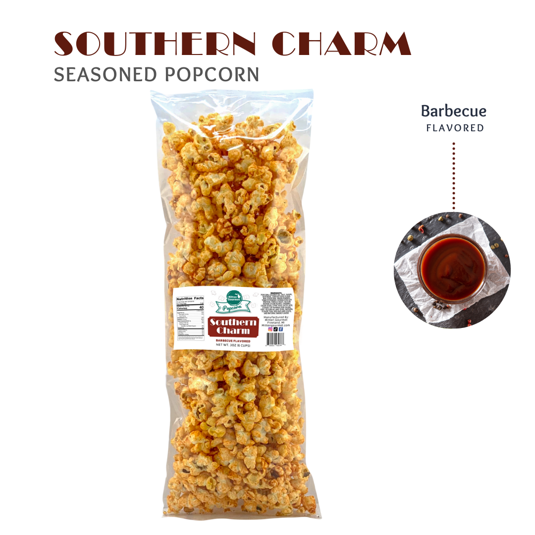 Small Batch Gourmet Barbecue, Snack, Barbecue Popcorn, Seasoned Popcorn, Barbecue Flavored, Popcorn