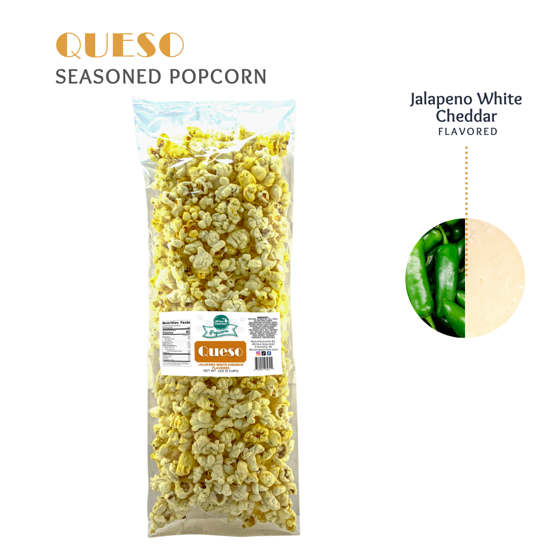 Small Batch Gourmet Jalapeno White Cheddar, Jalapeno, White Cheddar, Snack,Jalapeno White Cheddar Popcorn, Seasoned Popcorn, Jalapeno White Cheddar Flavored, Popcorn, Jalapeno Popcorn, White Cheddar Popcorn
