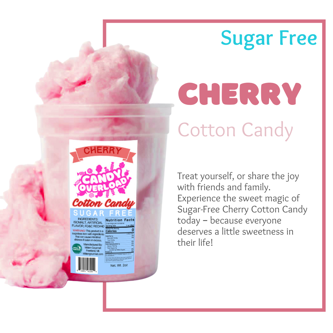 Cherry, Candy, Cotton Candy,Cherry Cotton Candy, Sugar Free, Sugar Free Cotton Candy