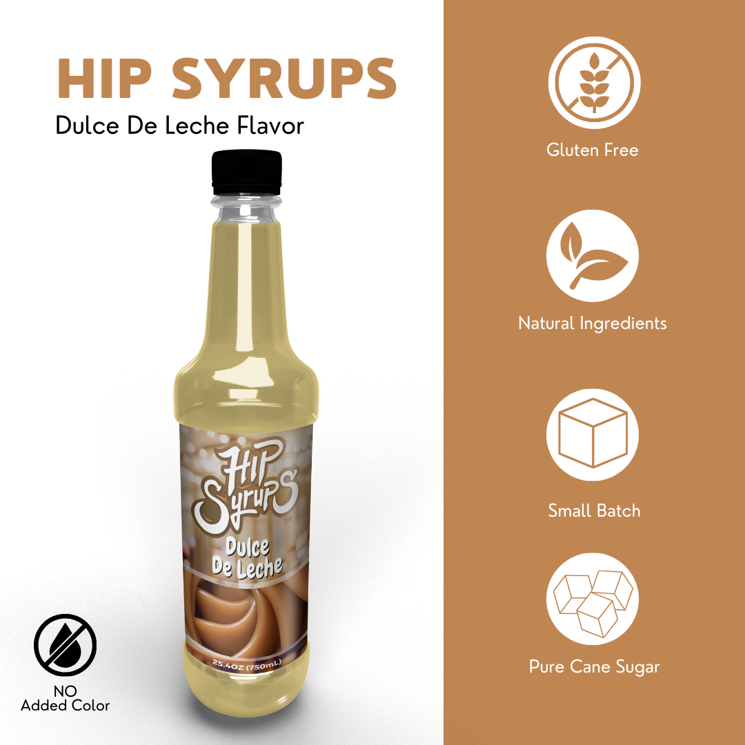 Simple Syrups designed for Dulce De Leche, Coffee, Hot Cocoa