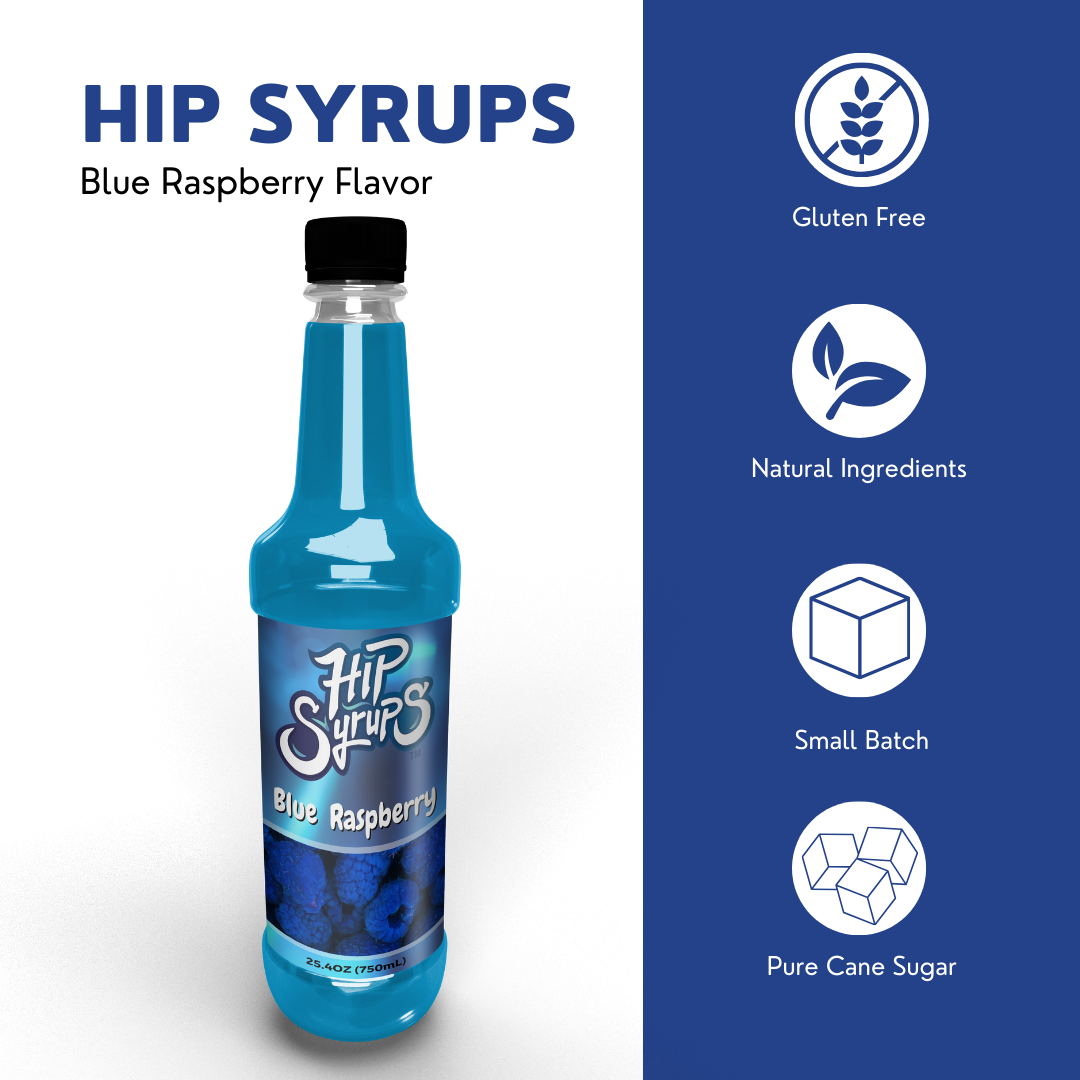 Simple Syrups designed for Blue Raspberry, Snow Cone, Bubble Tea, Boba Tea, Cocktails