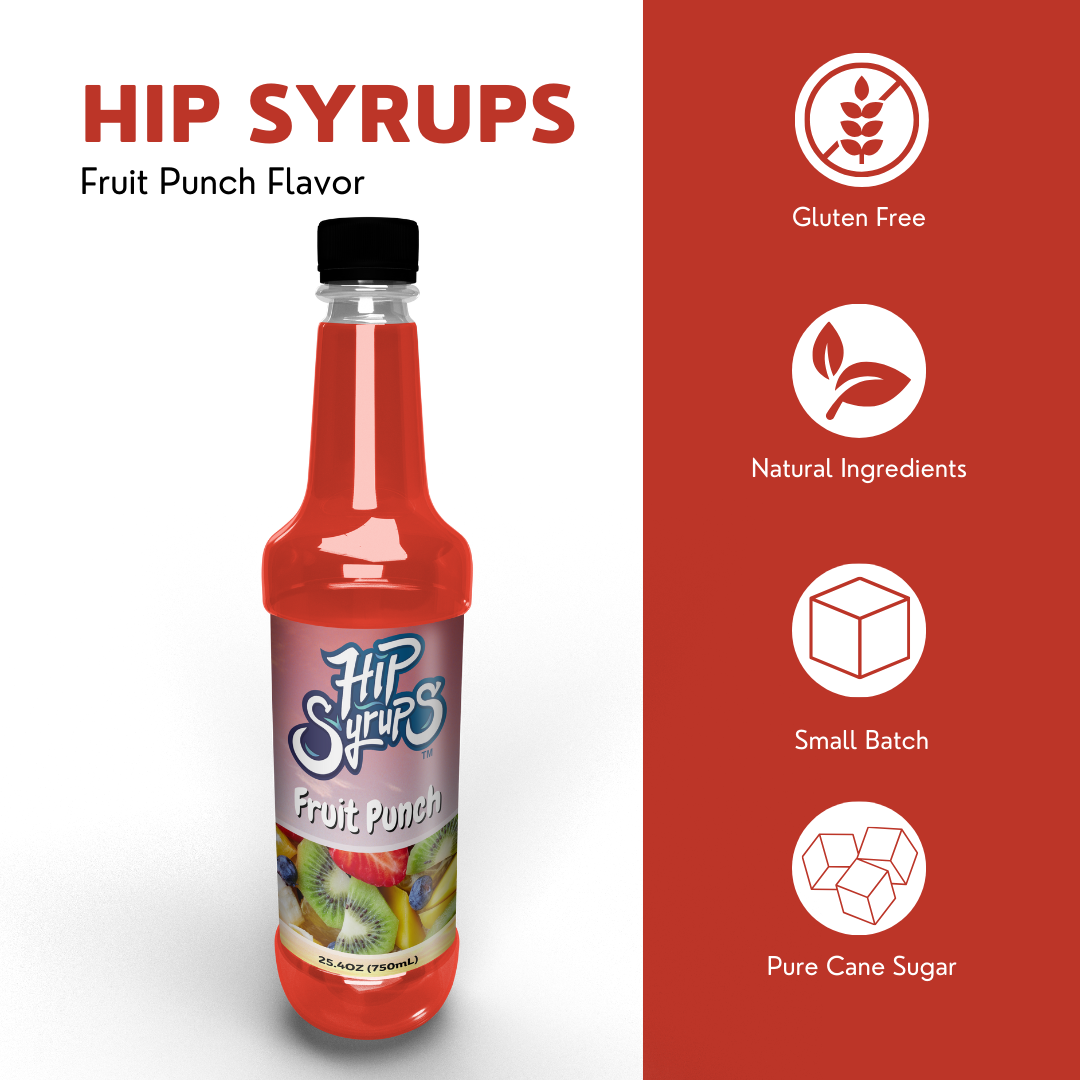 Simple Syrups designed for Fruit Punch, Snow Cone, Bubble Tea, Boba Tea, Cocktails