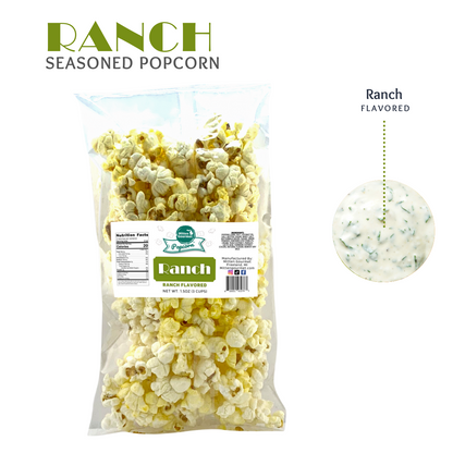 Small Batch Gourmet Ranch, Snack, Ranch Popcorn, Seasoned Popcorn, Ranch Flavored, Popcorn