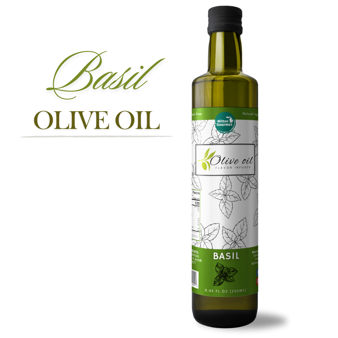 Small Batch Extra Virgin Olive Oil - Basil Infused