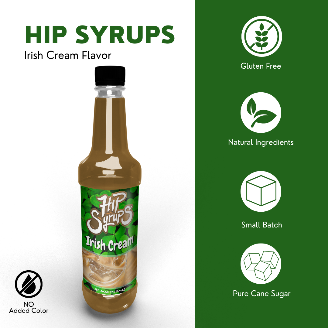 Simple Syrups designed for Irish Cream, Coffee, Hot Cocoa, Cocktail