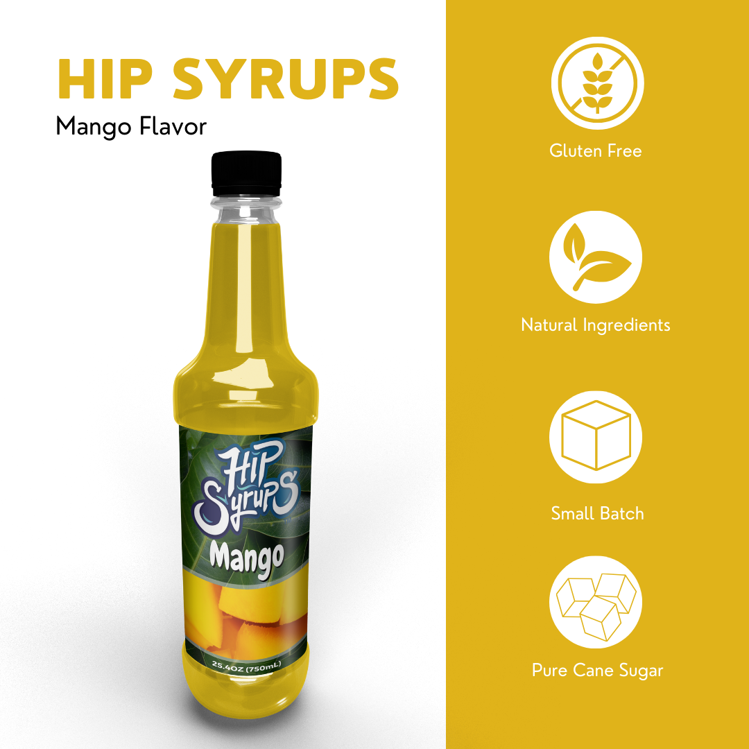 Simple Syrups designed for Mango, Snow Cone, Bubble Tea, Boba Tea, Cocktails