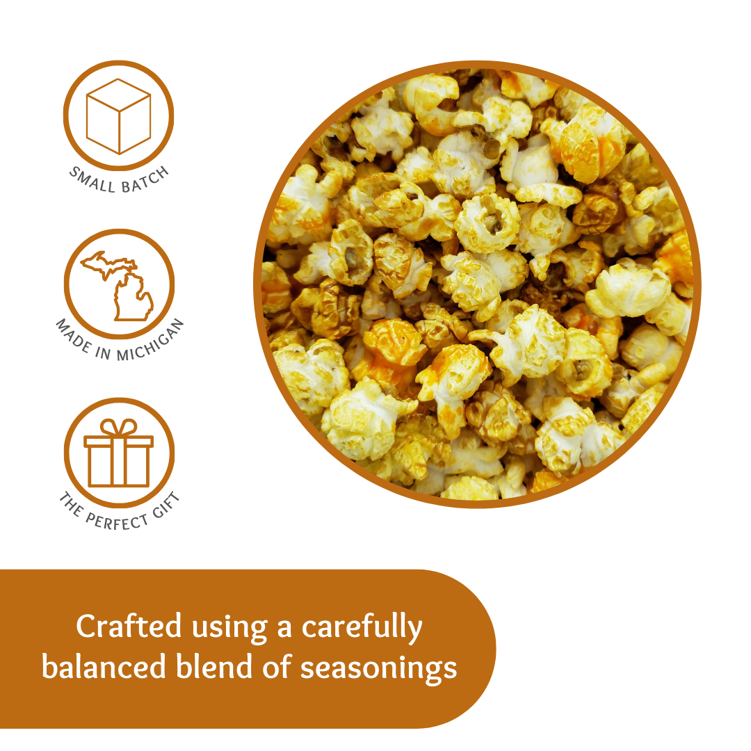 Small Batch Gourmet Candy Cheddar Caramel, Cheddar, Caramel, Cheddar Caramel Candy Popcorn, Candy Popcorn