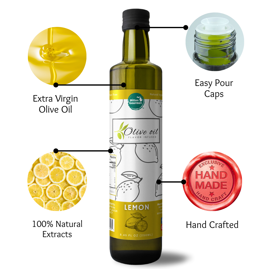 Small Batch Extra Virgin Olive Oil - Lemon Infused