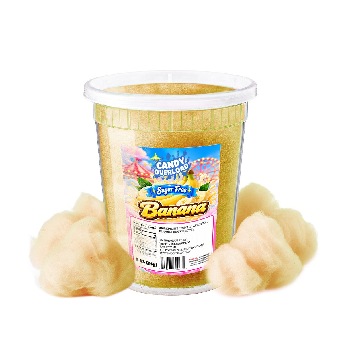 Sugar Free Cotton Candy - Banana