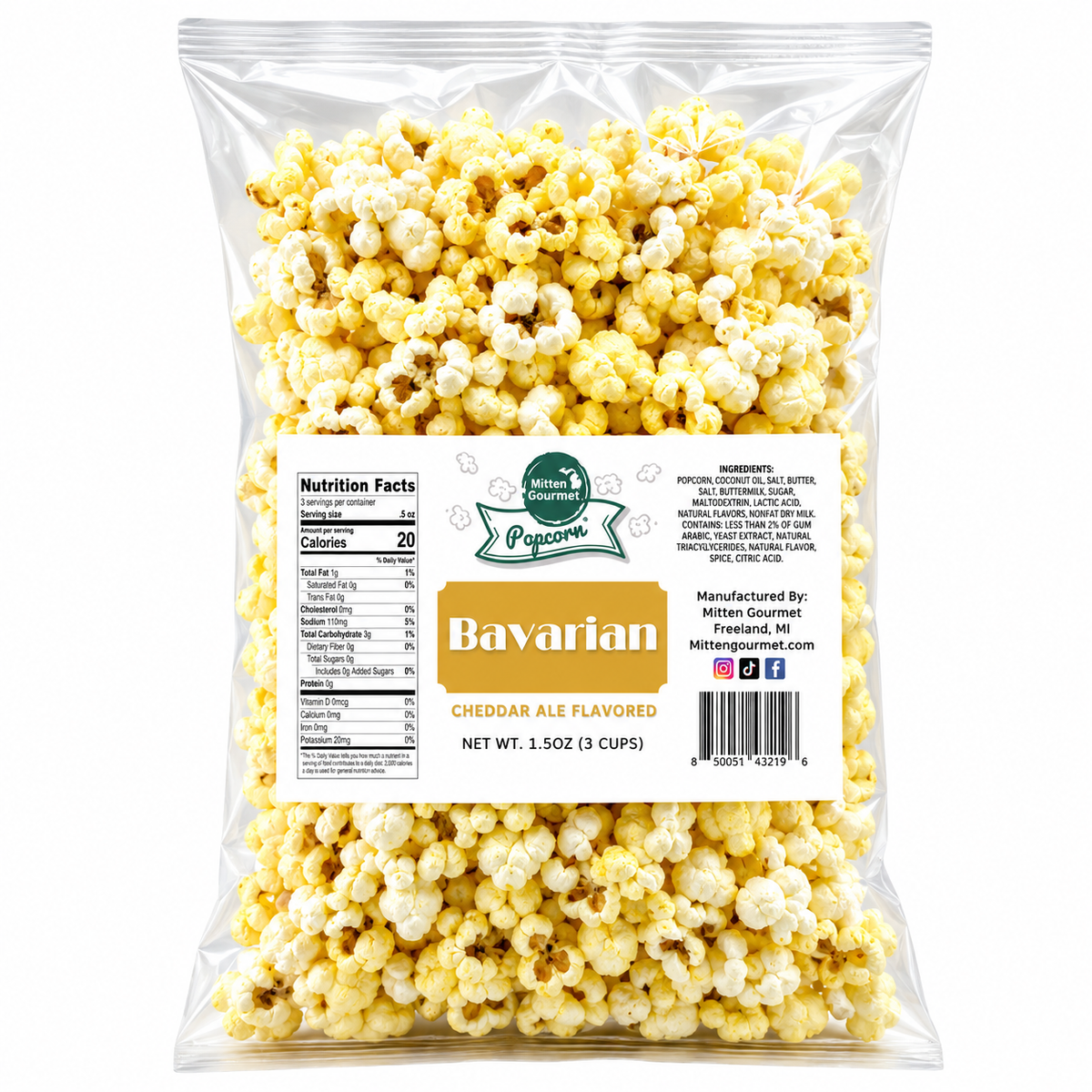 Bavarian - Small Batch Gourmet Popcorn