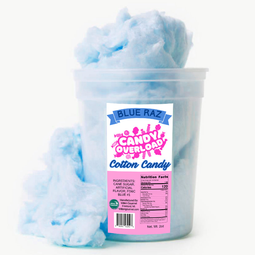 Blue Raz, Candy, Cotton Candy, Blue Raz Cotton Candy