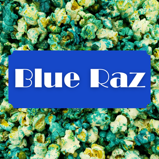 Blue Raz Candy Coated Popcorn - Case of 20 ($2.99ea)