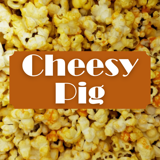 Cheesy Pig Popcorn Large Bags - Case of 8 ($2.99ea)