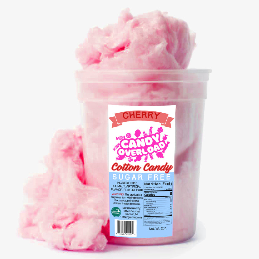 Cherry Sugar Free Cotton Candy - Case of 10 ($5.39ea)