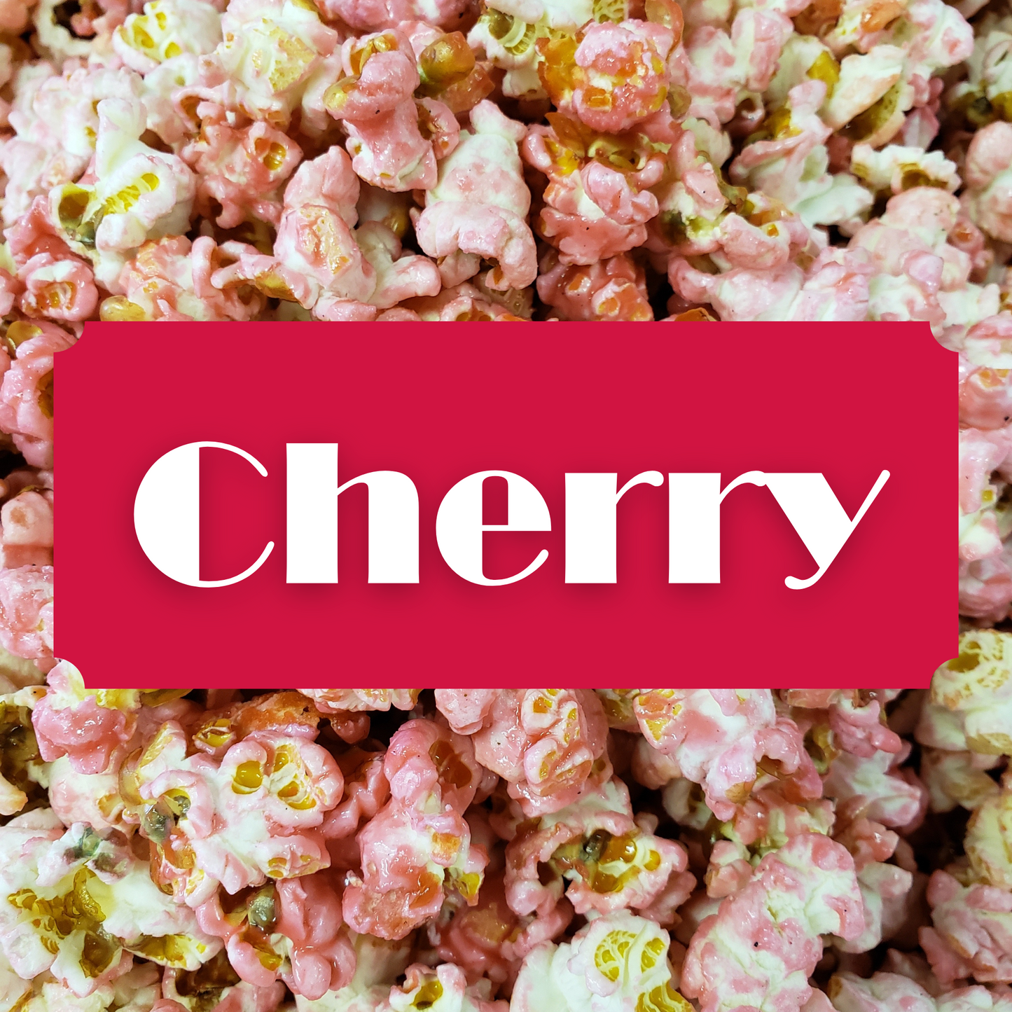Small Batch Gourmet Candy Cherry, Cherry Candy Popcorn, Candy Popcorn