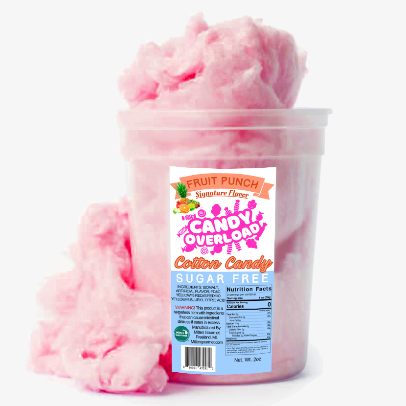 Fruit Punch Sugar Free Cotton Candy - Case of 10 ($5.39ea)