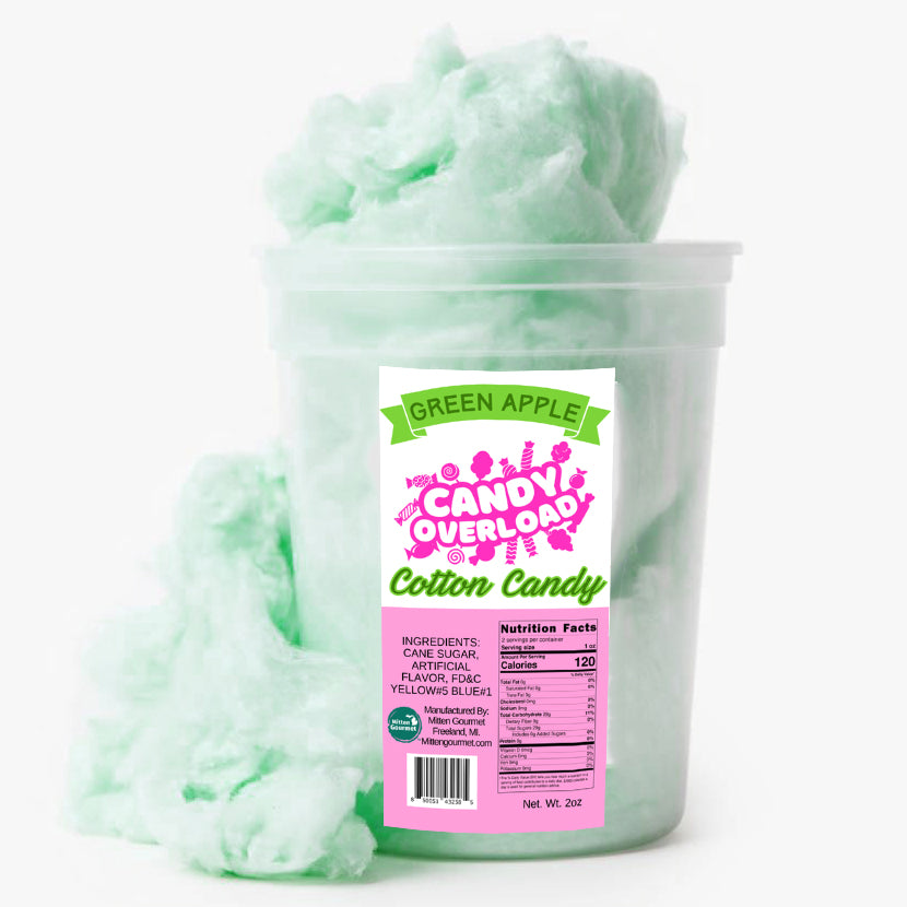 Green Apple, Candy, Cotton Candy, Green Apple Cotton Candy
