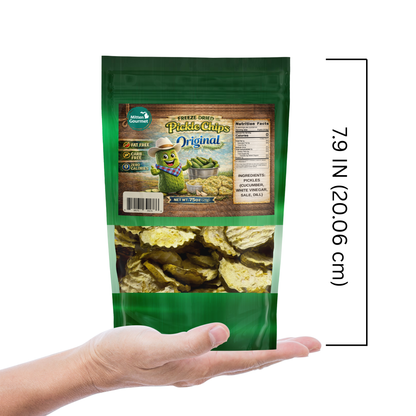 Original Dill Pickle Chips, Freeze Dried, Fat Free, Zero Calories, 0.75 oz