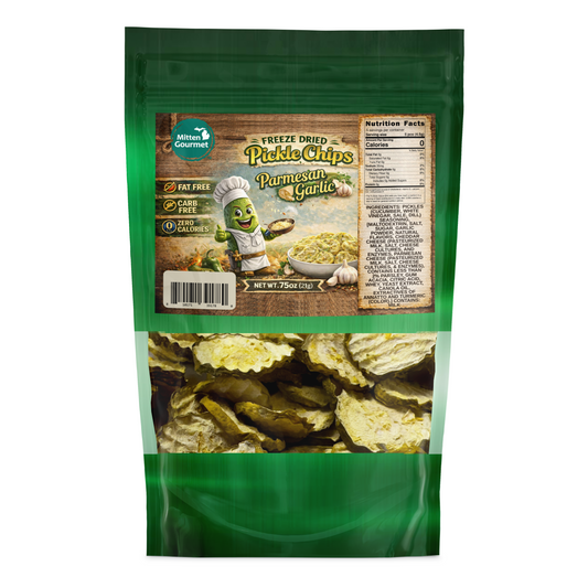Parmesan Garlic Dill Pickle Chips, Freeze Dried, Fat Free, Zero Calories, 0.75 oz