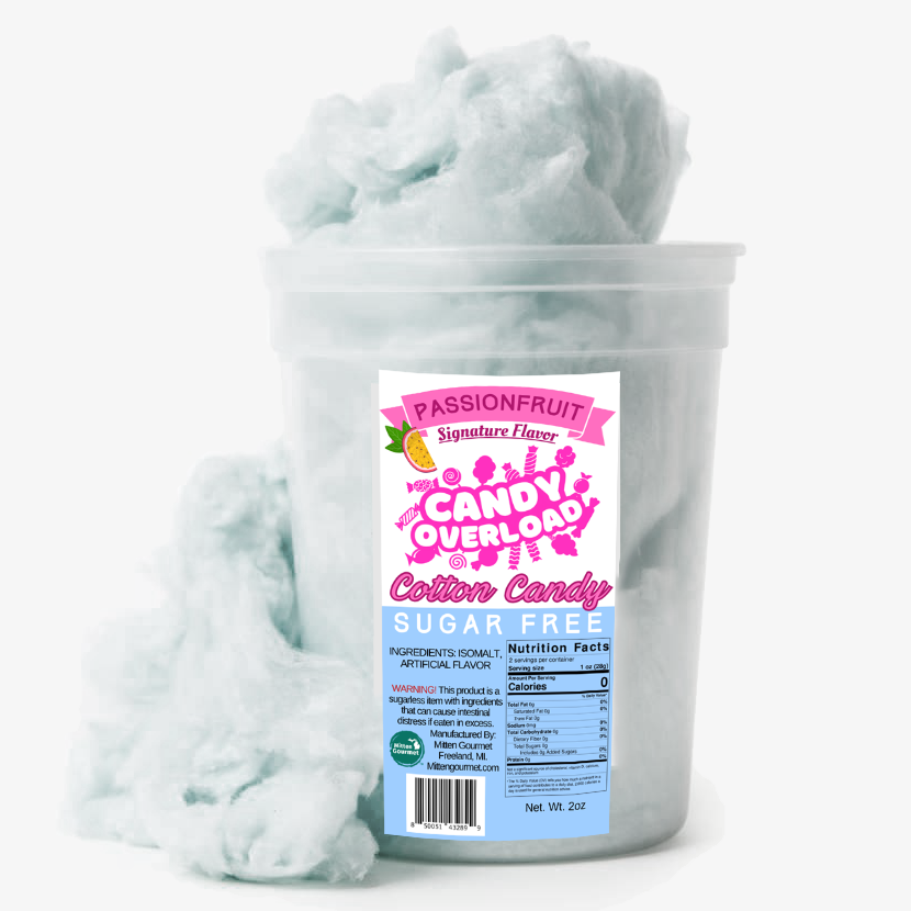 "Passionfruit, Candy, Cotton Candy, Passionfruit Cotton Candy, Sugar Free, Sugar Free Cotton Candy "