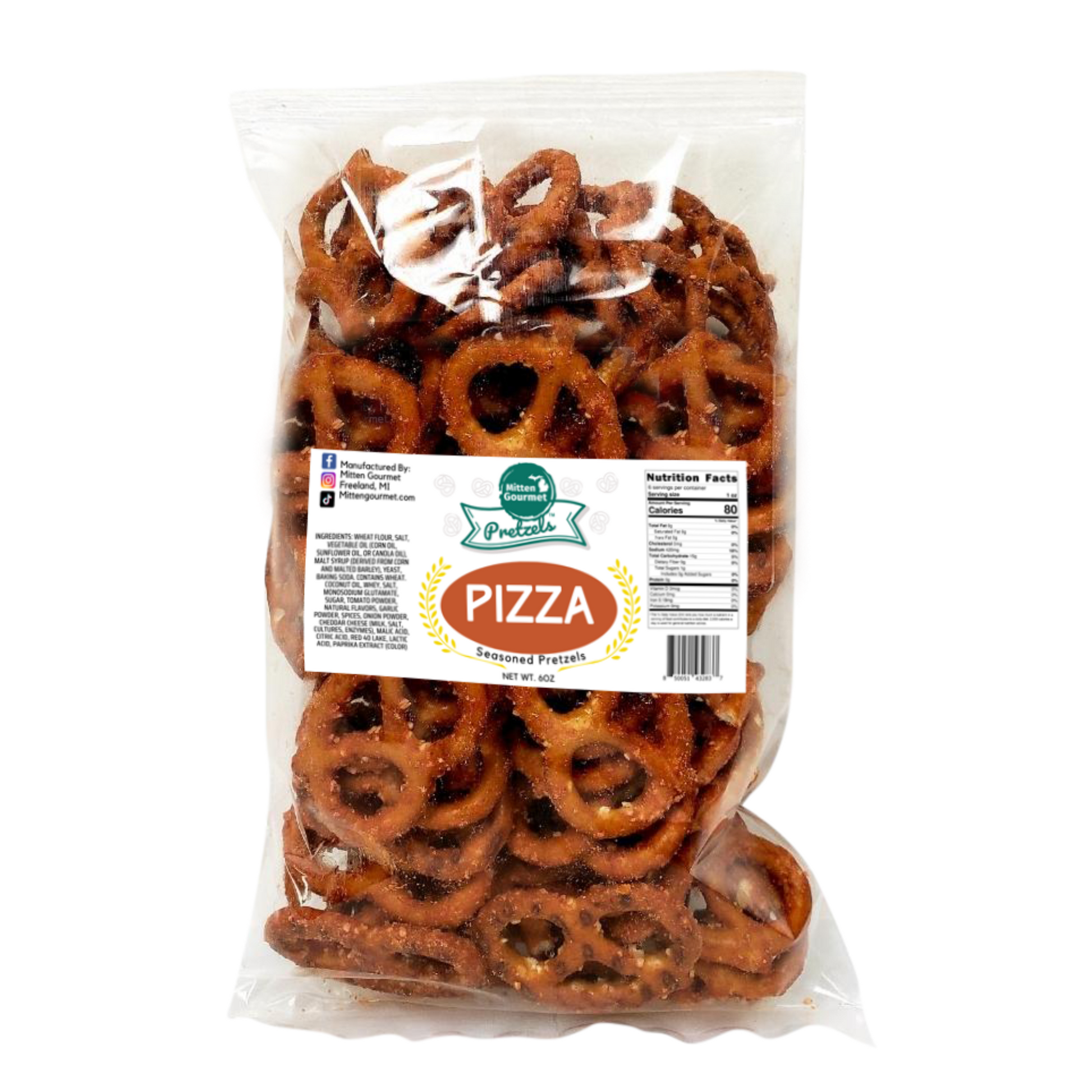 Pizza Flavor, Snack, Seasoned Pretzels, Flavored, Pretzel, Pizza Pretzels