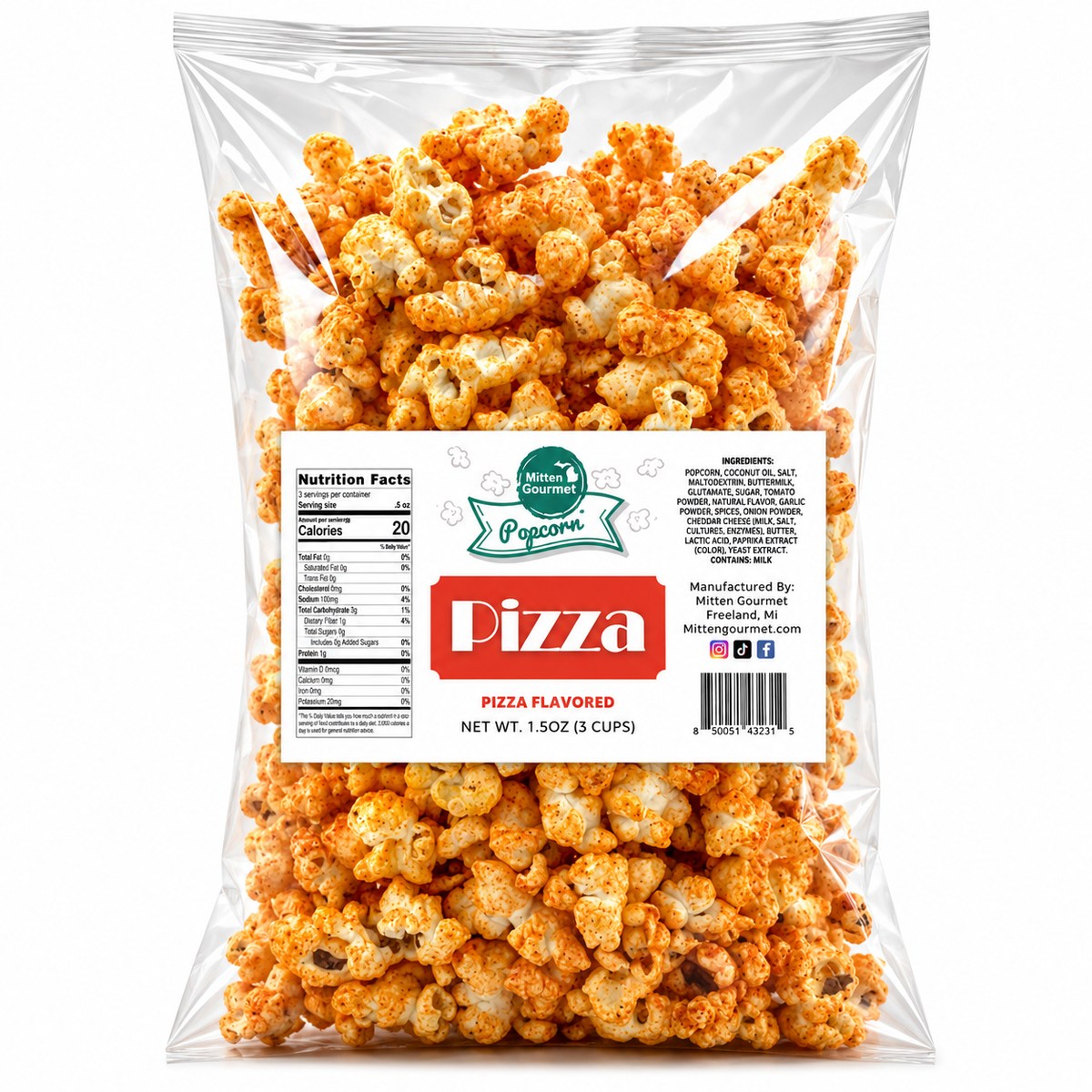 Pizza - Small Batch Gourmet Popcorn