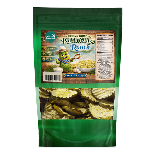 Ranch Dill Pickle Chips, Freeze Dried, Fat Free, Zero Calories, 0.75 oz