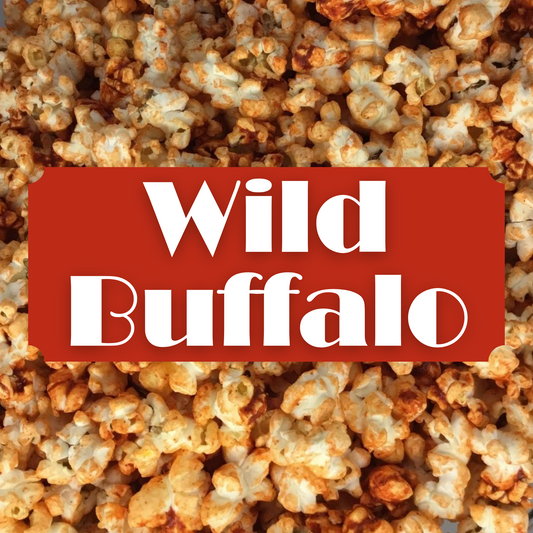 Small Batch Gourmet Buffalo, Snack, Buffalo Popcorn, Seasoned Popcorn, Buffalo Flavored, Popcorn
